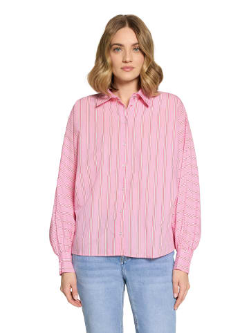 CARTOON Oversize-Bluse mit Streifen in Rosé/Pink