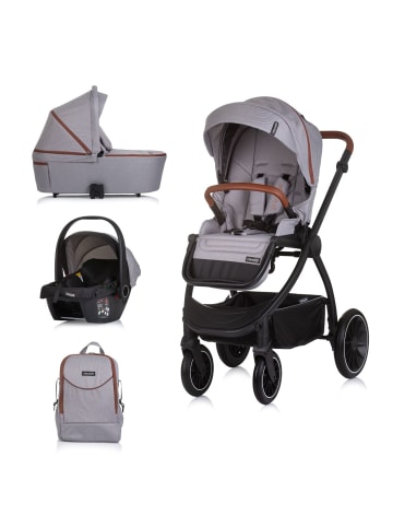Chipolino Kombikinderwagen 3in1 Prestige in grau