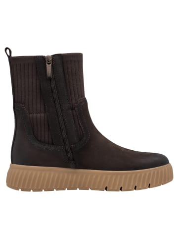 Tamaris WIDE FIT Chelsea Boot in MOCCA NUBUK