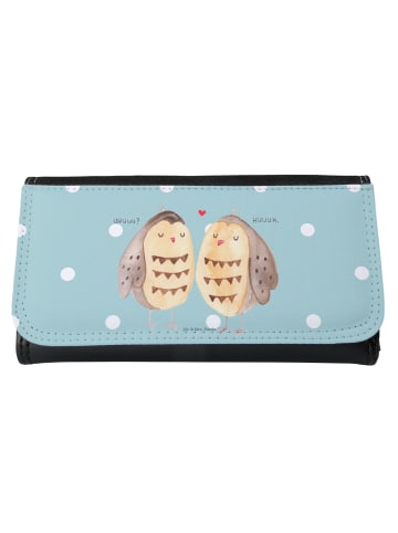 Mr. & Mrs. Panda Wallet Eulen Liebe ohne Spruch in Türkis Pastell
