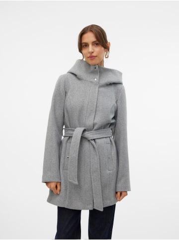 Vero Moda Mantel in Light Grey Melange