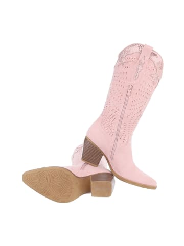 Ital-Design Stiefel in Rosa