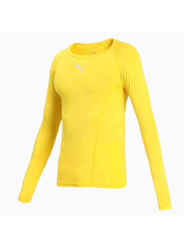 Puma T-Shirt "LIGA Baselayer Tee Longsleeve" in Gelb