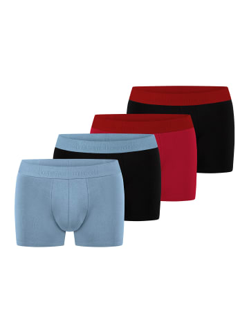 Bruno Banani Retro Short / Pant Flowing in Rot / hellblau