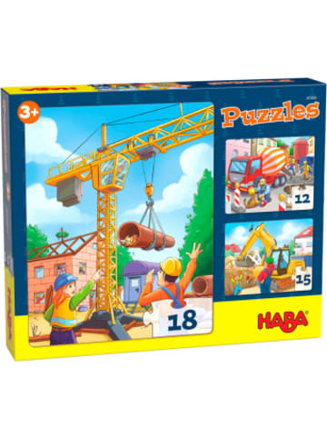 HABA Sales GmbH & Co.KG Spiel - HABA Puzzles Baustellenfahrzeuge (Kinderpuzzle)