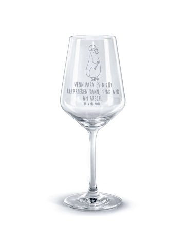 Mr. & Mrs. Panda Weinglas Wenn Papa es nicht reparieren kann, si... in Transparent