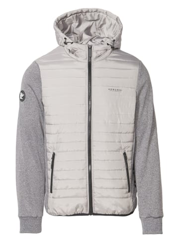KOROSHI Plüsch gepolsterte Jacke in grau