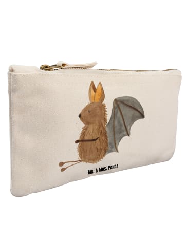 Mr. & Mrs. Panda kosmetiktäschchen Fledermaus Sitzen ohne Spruch in Weiß
