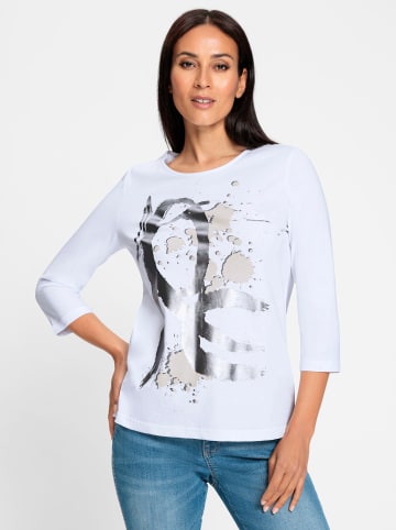 Heine T-Shirt in weiß-silberfarben-bedruckt