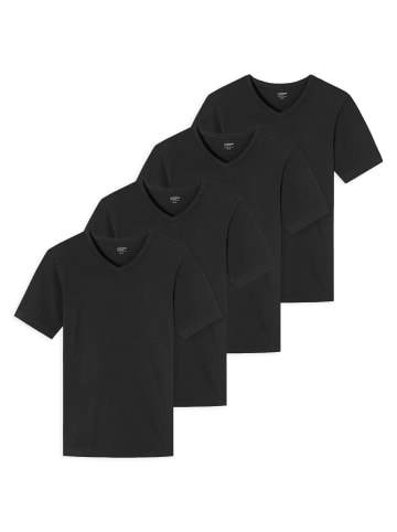 UNCOVER BY SCHIESSER T-Shirt 4er Pack in Schwarz