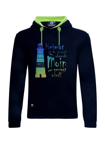 SCHIETWETTER Hoodie "Leuchtturm" in black-rainbow
