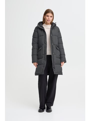Oxmo Wintermantel OXMINNA LONG JACKET in Stein