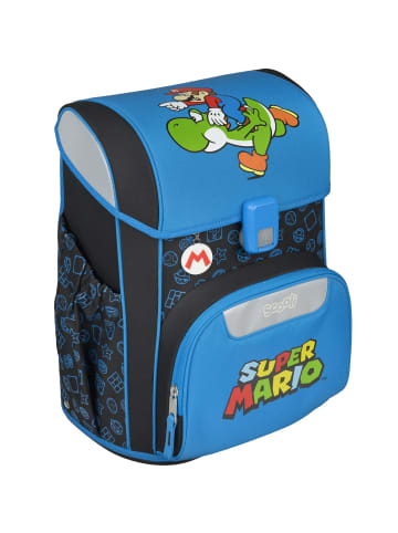 SCOOLI EasyStart Schulranzen Set 5-tlg. Super Mario in blau