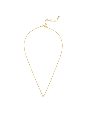 Lulu & Jane Halskette aus Messing mit Zirkonia in gelbgold
