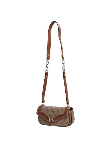 Guess Dea Flap - Umhängetasche (coal logo) in latte logo