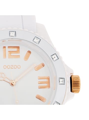 Oozoo Analog-Armbanduhr Oozoo Vintage Series weiß groß (ca. 43mm)