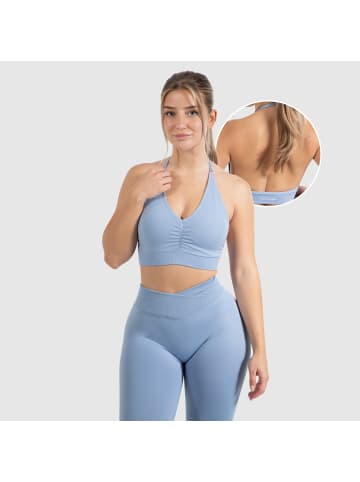 SMILODOX Sport BH Silvia Scrunch in Blau