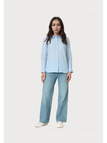 U.S. Polo Assn. Bluse 'Leinen-Shirt' in hellblau