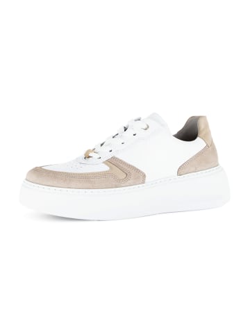 Gabor Plateau Schnürschuhe in Beige