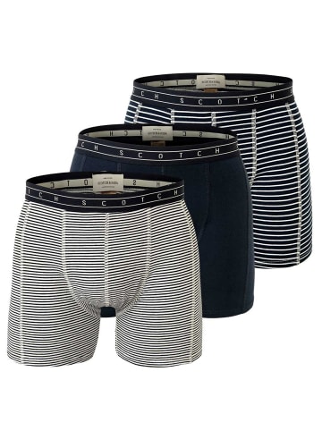 Scotch & Soda Boxershort 3er Pack in Schwarz/Grau