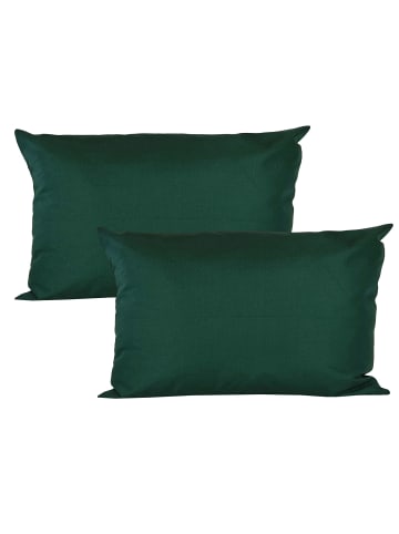 JACK 2er Set Outdoor Kissenhülle 30x50cm Uni in Dunkelgrün