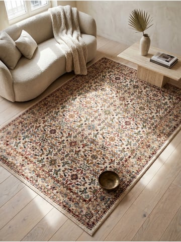 KADIMA DESIGN Teppich Kurzflor Strapazierfähig GLAZERT Berber Wohnzimmer in Multicolor-Rosa