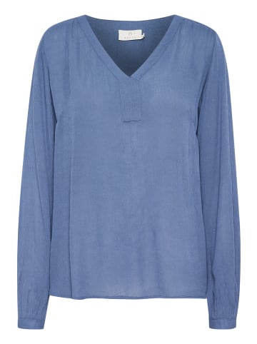 Kaffe Langarm-Bluse Amber Regular fit in Blue Indigo