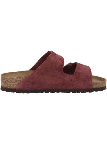 Birkenstock Sandale Arizona Veloursleder normal in bordeaux