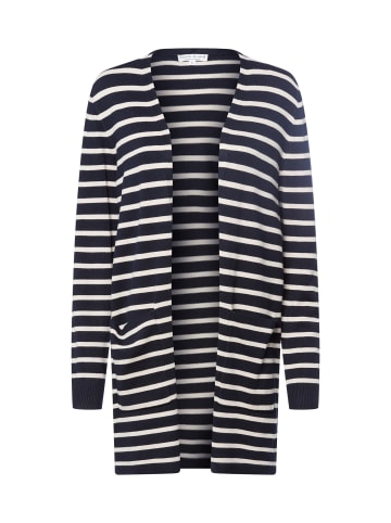 Marie Lund Strickjacke in marine ecru - 0001