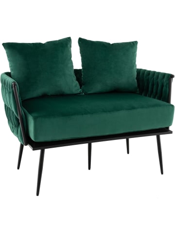 COSTWAY 2-Sitzer Sofa in Grün