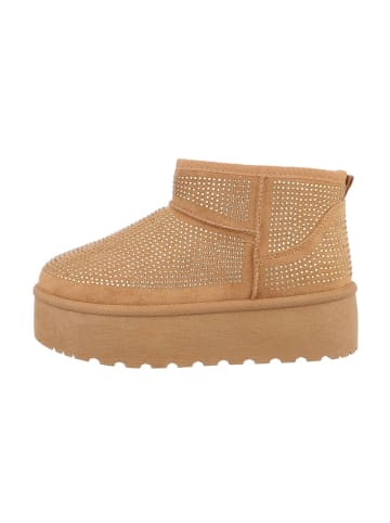 Ital-Design Stiefelette in Camel