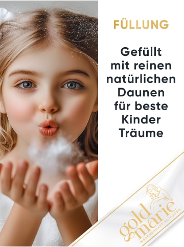Goldmarie GOLDIE Kinderbettdecke ''LEICHT'' in Weiß