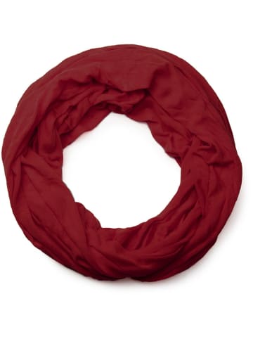 styleBREAKER Jersey Loop Schal in Bordeaux-Rot