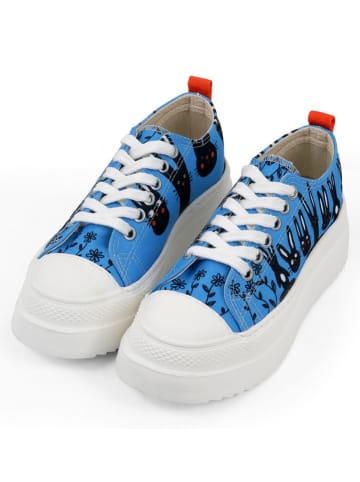 Dogo Freya - Line of Rabbits in Blau