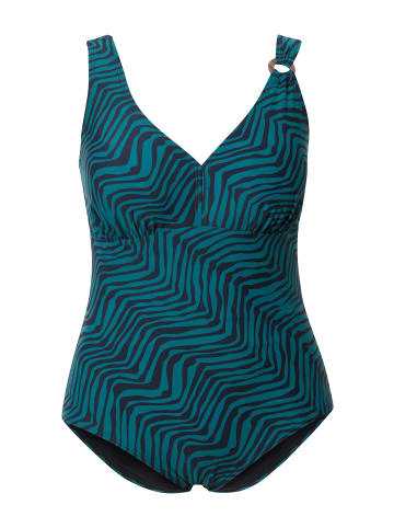 Ulla Popken Badeanzug in schwarz