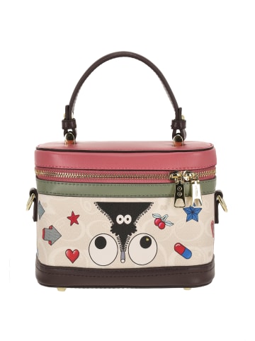 myMo Women Satchel in White Rose