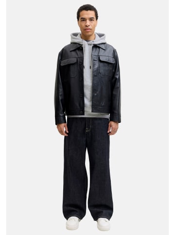Jack & Jones Sweatshirt / Hoodie Bradley in Hellgrau / dunkelblau