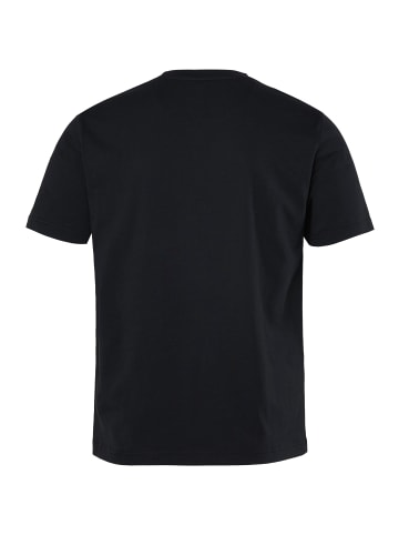 Men Plus Kurzarm T-Shirt in schwarz