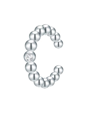 Lulu & Jane Ohrklemmen Sterling Silber Diamant weiß in silber