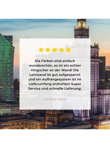 MuchoWow Leinwand bilder Erleuchtete Stadt (BxH)