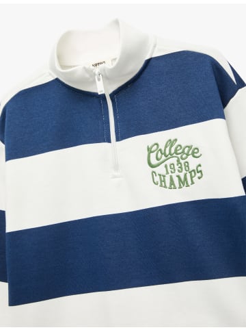 KOTON SWEATSHIRTS in Ekru Gestreift
