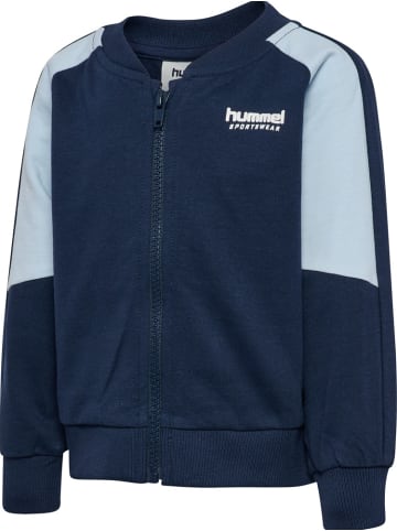 Hummel Kinder Trainingsjacke "Hmlmini Loose Block Zip Jacket" in Blau