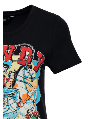 Queen Kerosin Queen Kerosin T-Shirt Howdy in schwarz