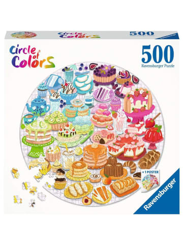 Ravensburger Puzzle 500 Teile Erwachsenenpuzzle 500 Teile - Circle of Colors - Desserts & Gebäck Ab 12 Jahre in bunt