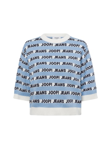 JOOP! Strickpullover Kolinda in hellblau weiß - 0001