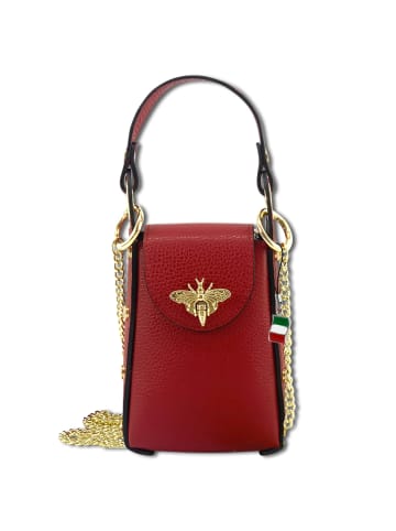 Florence Florence Umhängetasche Leder rot ca. 13cm