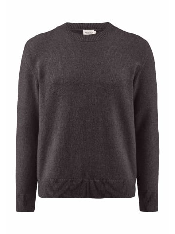 Hessnatur Strick Pullover in kaffeebraun