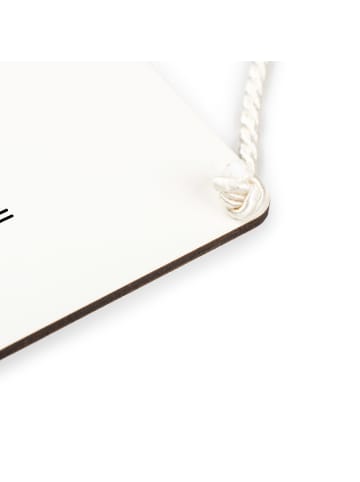 Mr. & Mrs. Panda Schild Katze Umarmen mit Spruch in Weiß