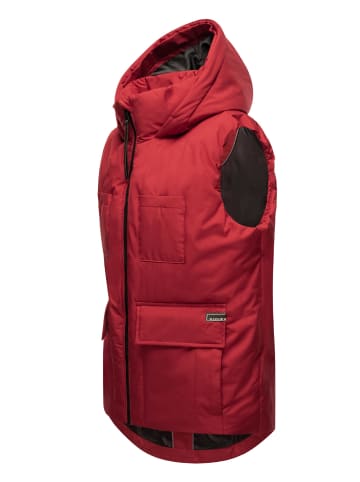 Navahoo Steppweste Zimthäschen XIV in Dark Red