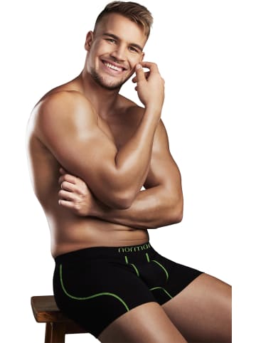 normani 6 Herren Baumwoll-Boxershorts in Grün